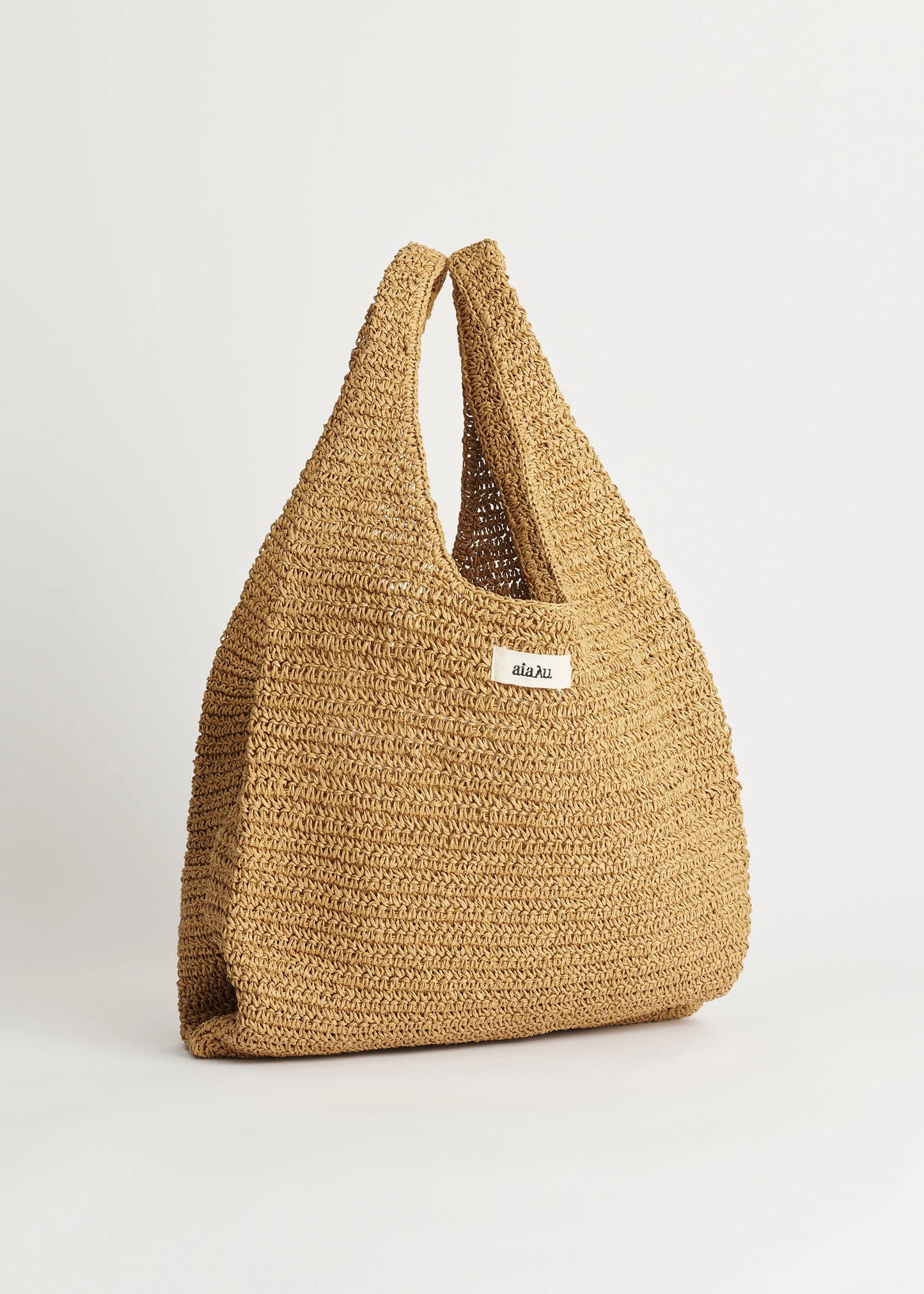 Aiayu "Sophia straw bag medium" Pure Natural