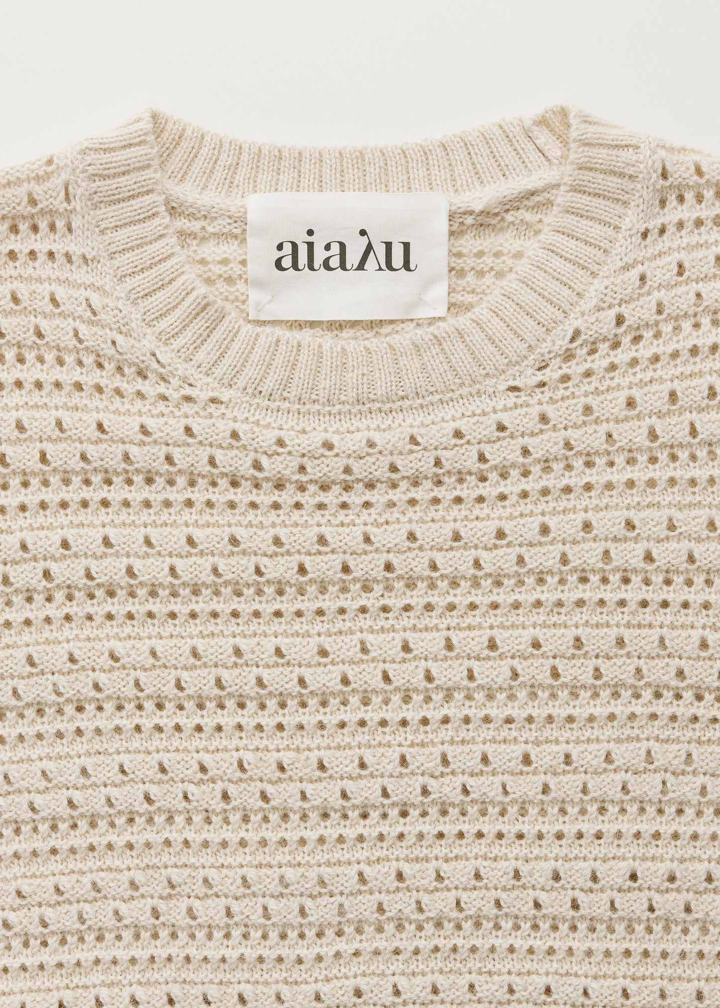 Aiayu "Tamaya sweater - pure llama" Albicant