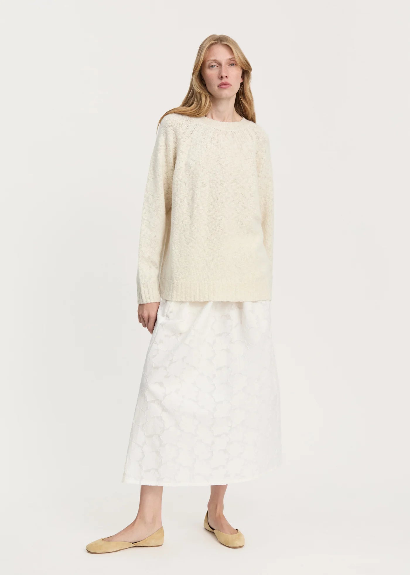 Aiayu "Toba sweater – wool" Pure Ecru