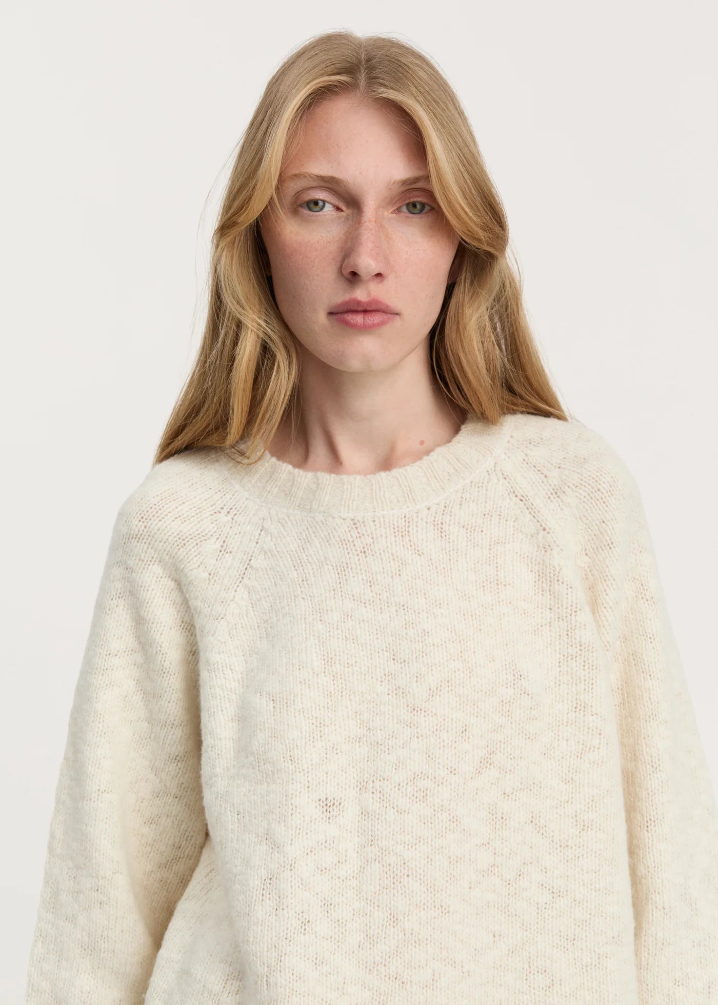 Aiayu "Toba sweater – wool" Pure Ecru