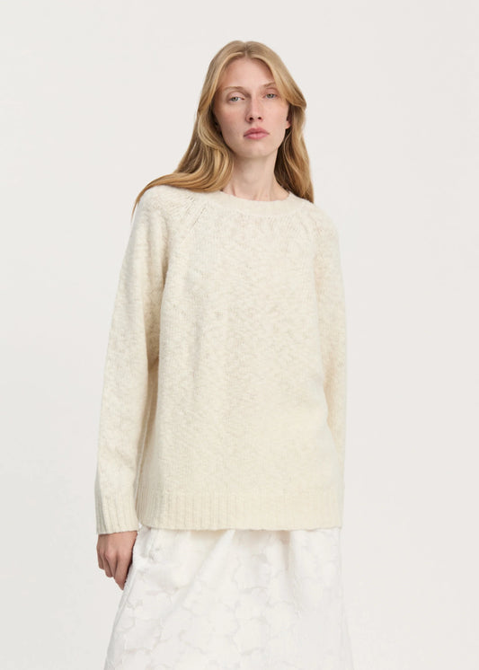 Aiayu "Toba sweater – wool" Pure Ecru