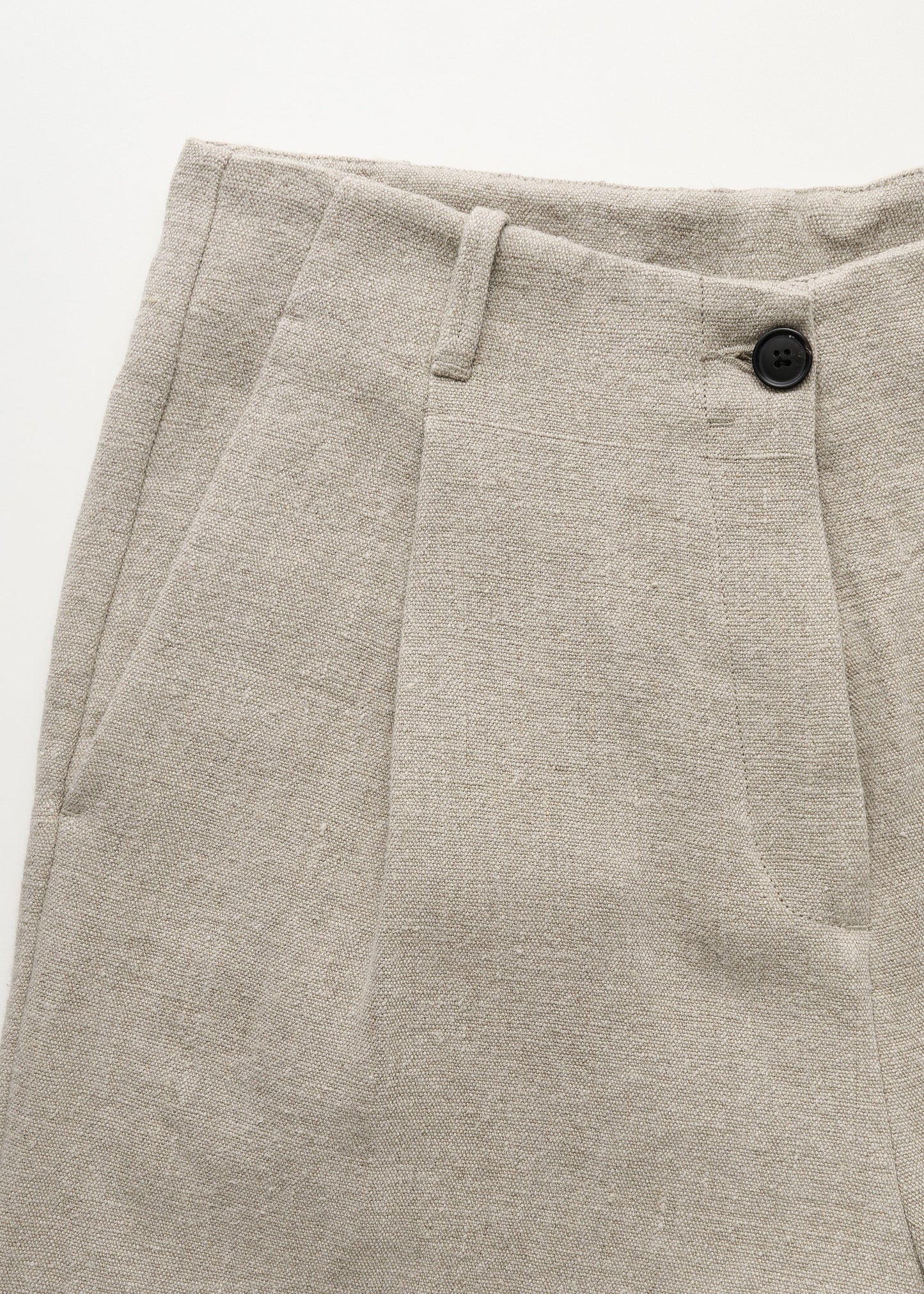 Aiayu "Willy shorts heavy linen" Pure Natural