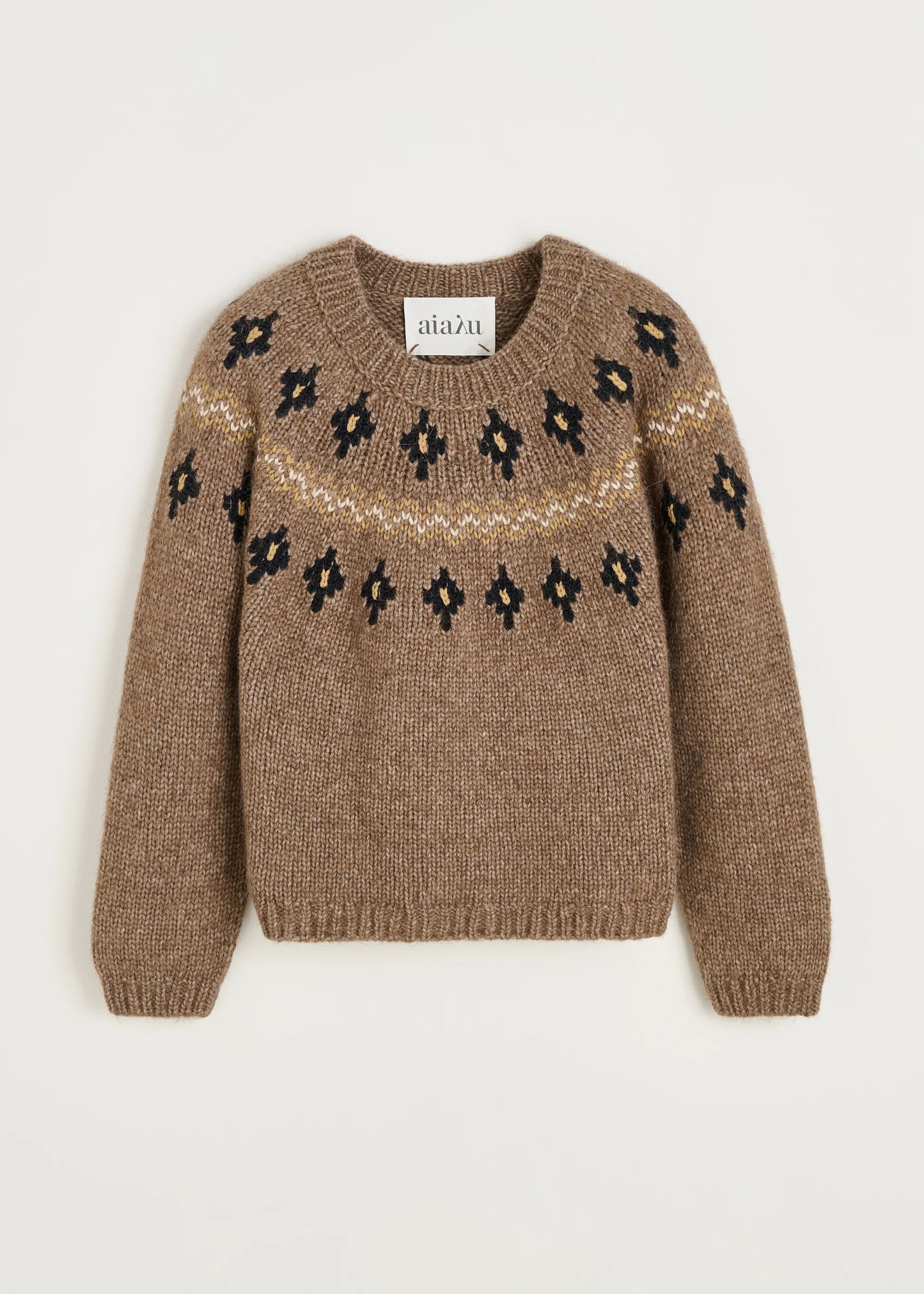 Aiayu "Wyn sweater – llama wool" Mix Pure Brown