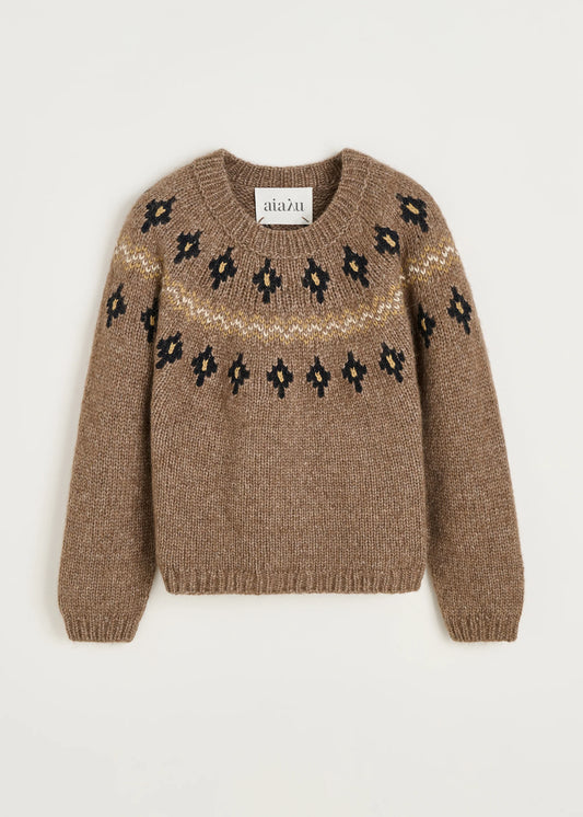Aiayu "Wyn sweater – llama wool" Mix Pure Brown