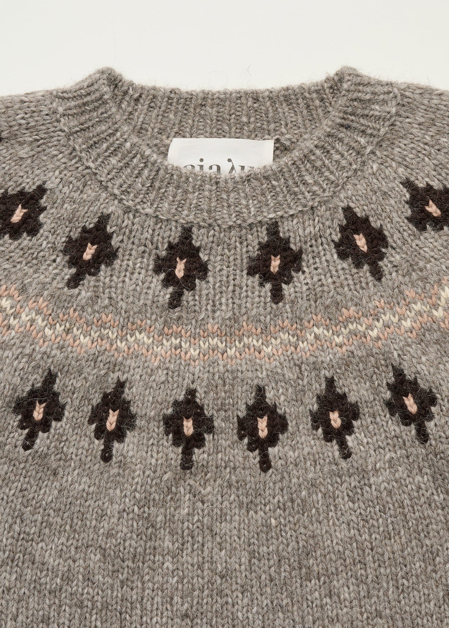 Aiayu "Wyn sweater – llama wool" Mix Pure Grey