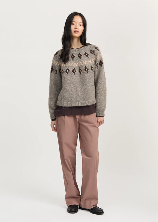 Aiayu "Wyn sweater – llama wool" Mix Pure Grey