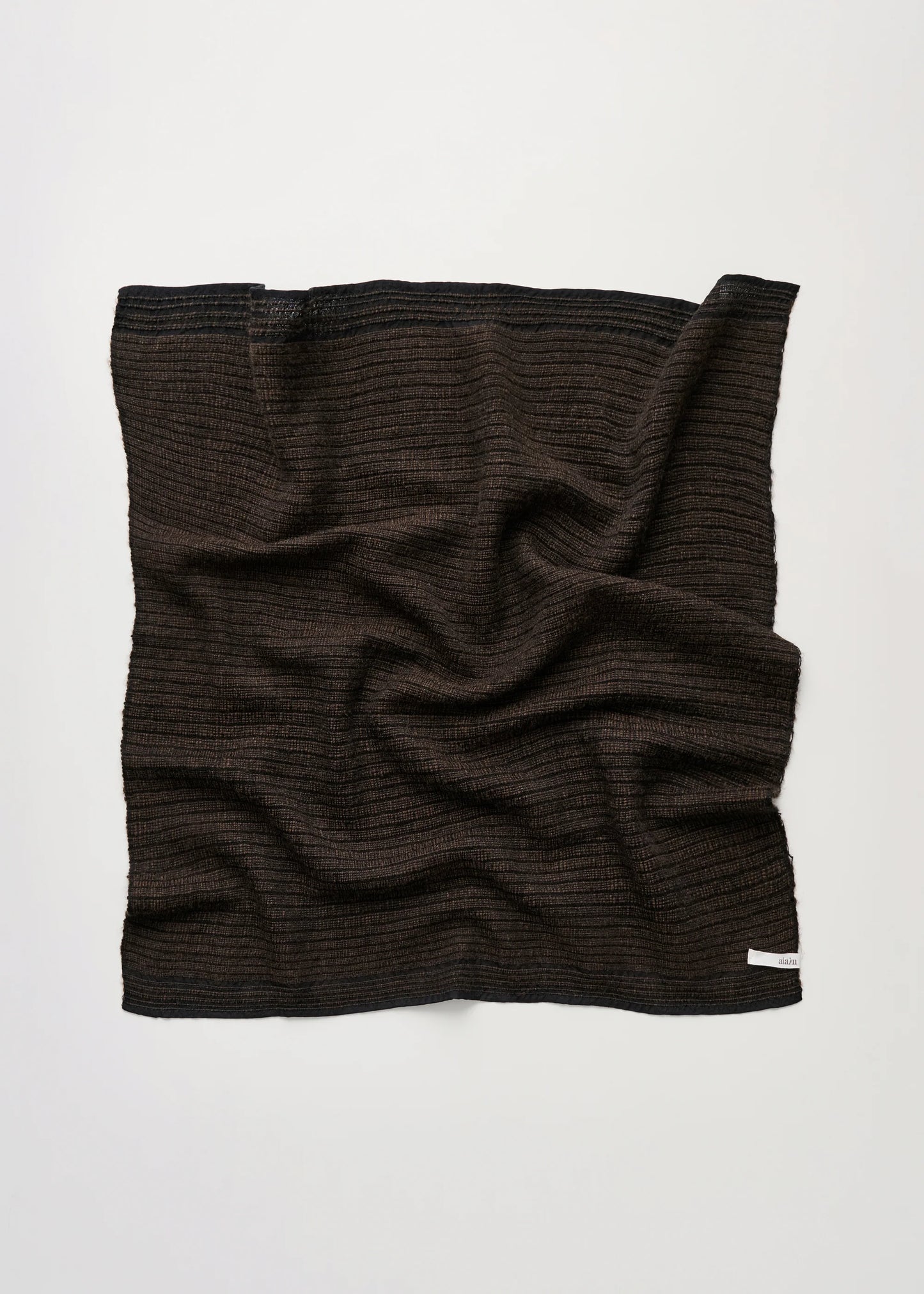 Aiayu "Yas scarf – silk " Mix pure brown