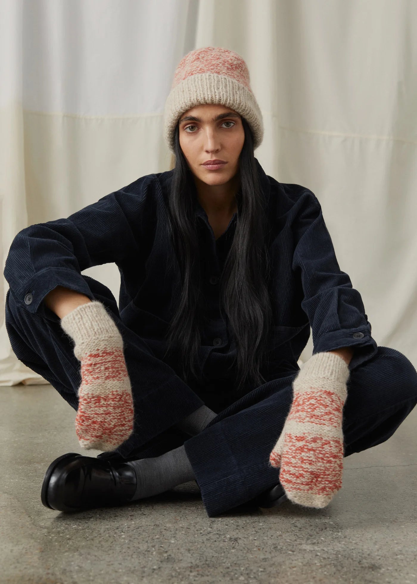 Aiayu "Halvor wool mittens" Mix Orange