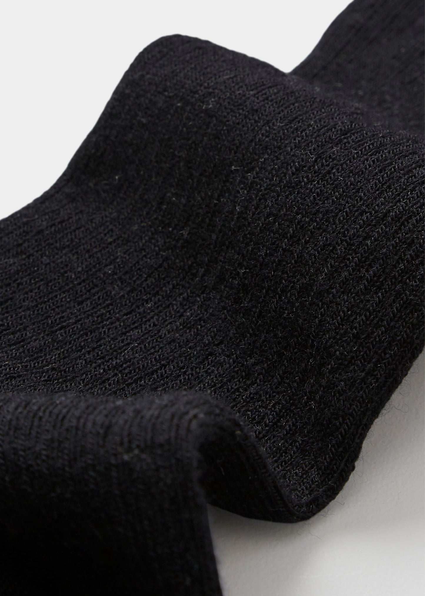 Aiayu "Wool Rib Socks" Black