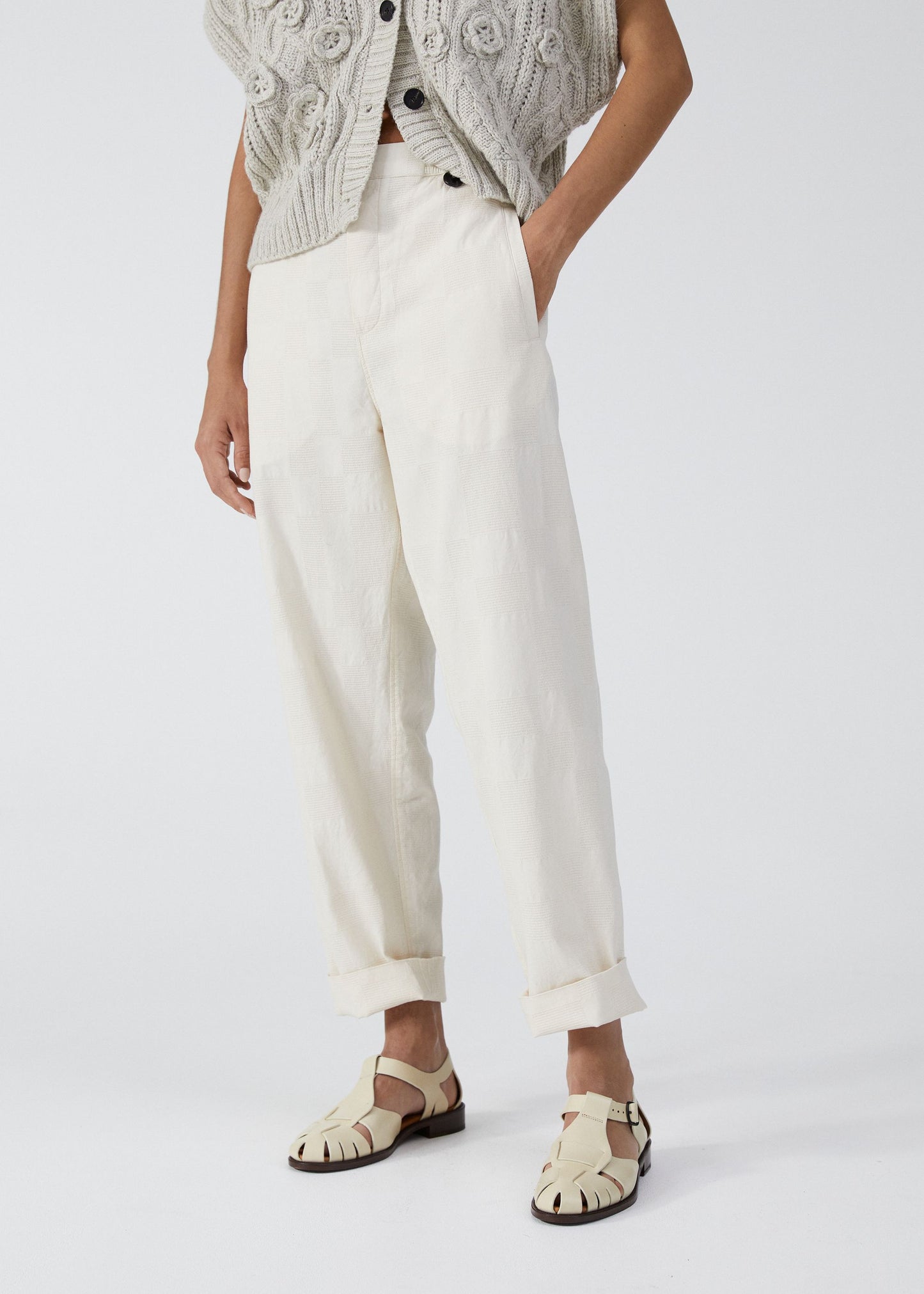 Aiayu "Coco Pant Square" Pure Ecru