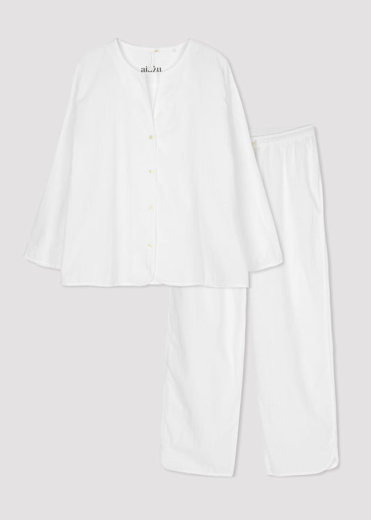 Aiayu " Pyjamas Seersucker" White