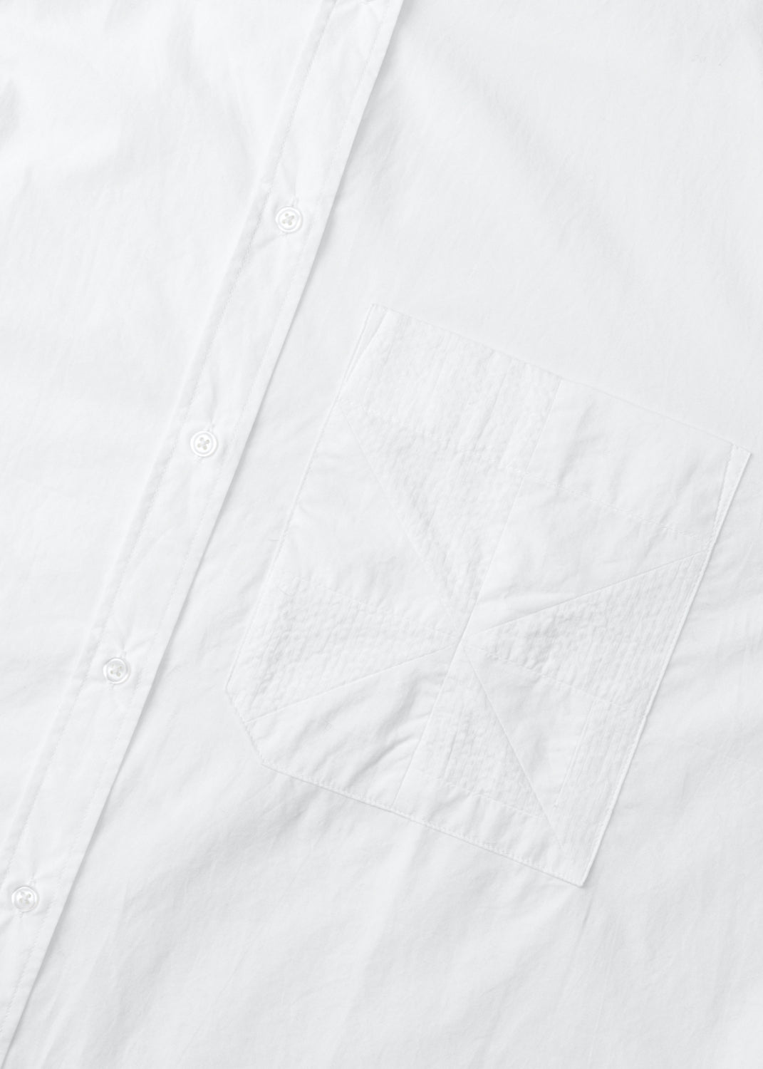 Aiayu "Shirt Quilt" White