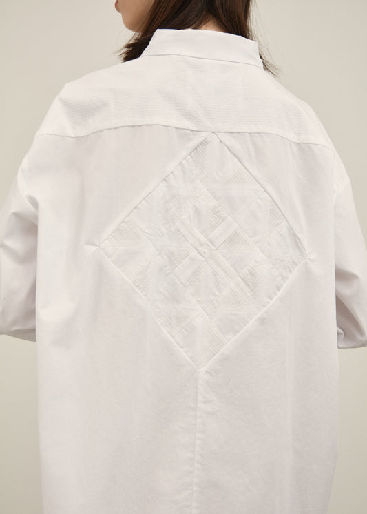 Aiayu "Shirt Quilt" White